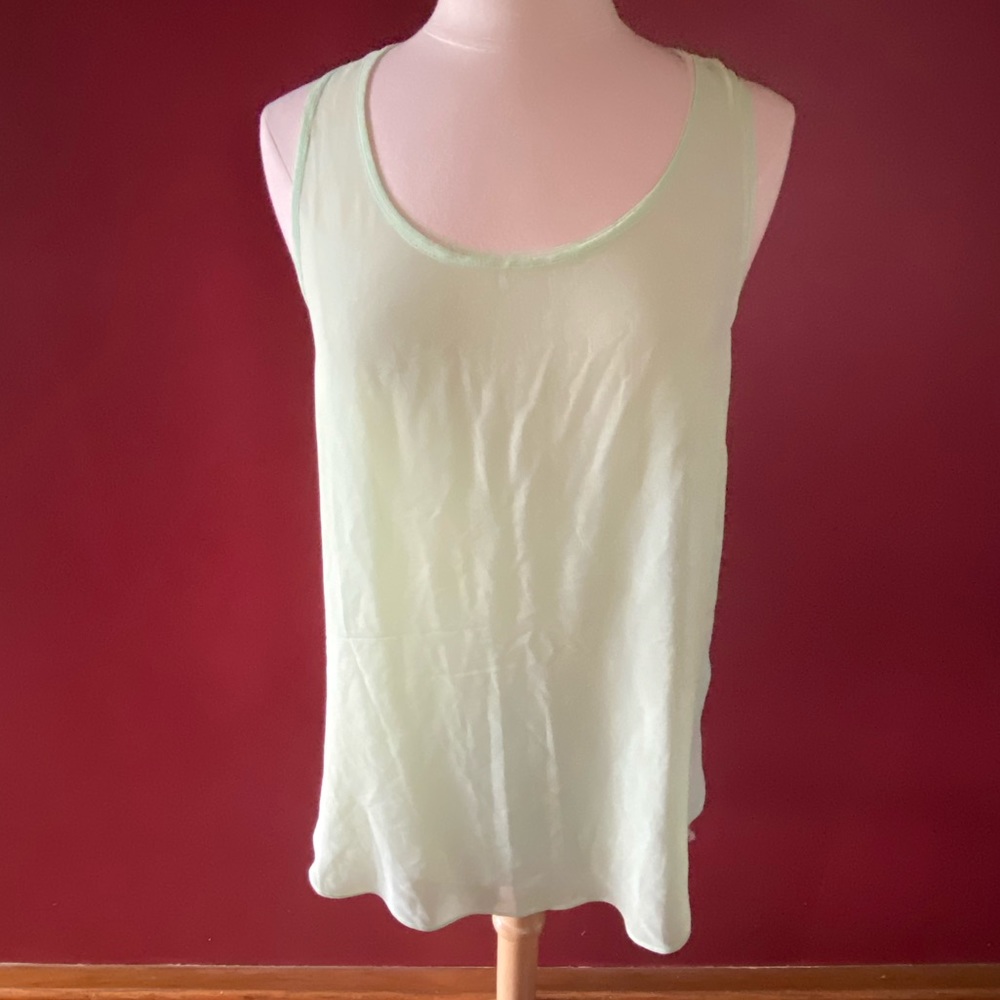 Green Sleeveless Blouse